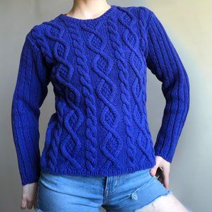 Bright blue vintage sweater